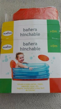 Bañera hinchable Olmitos para bebé de segunda mano